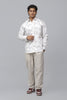 Bluebird Men's Brown Flower Satin Printed Shirt
