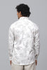 Bluebird Men's Brown Flower Satin Printed Shirt
