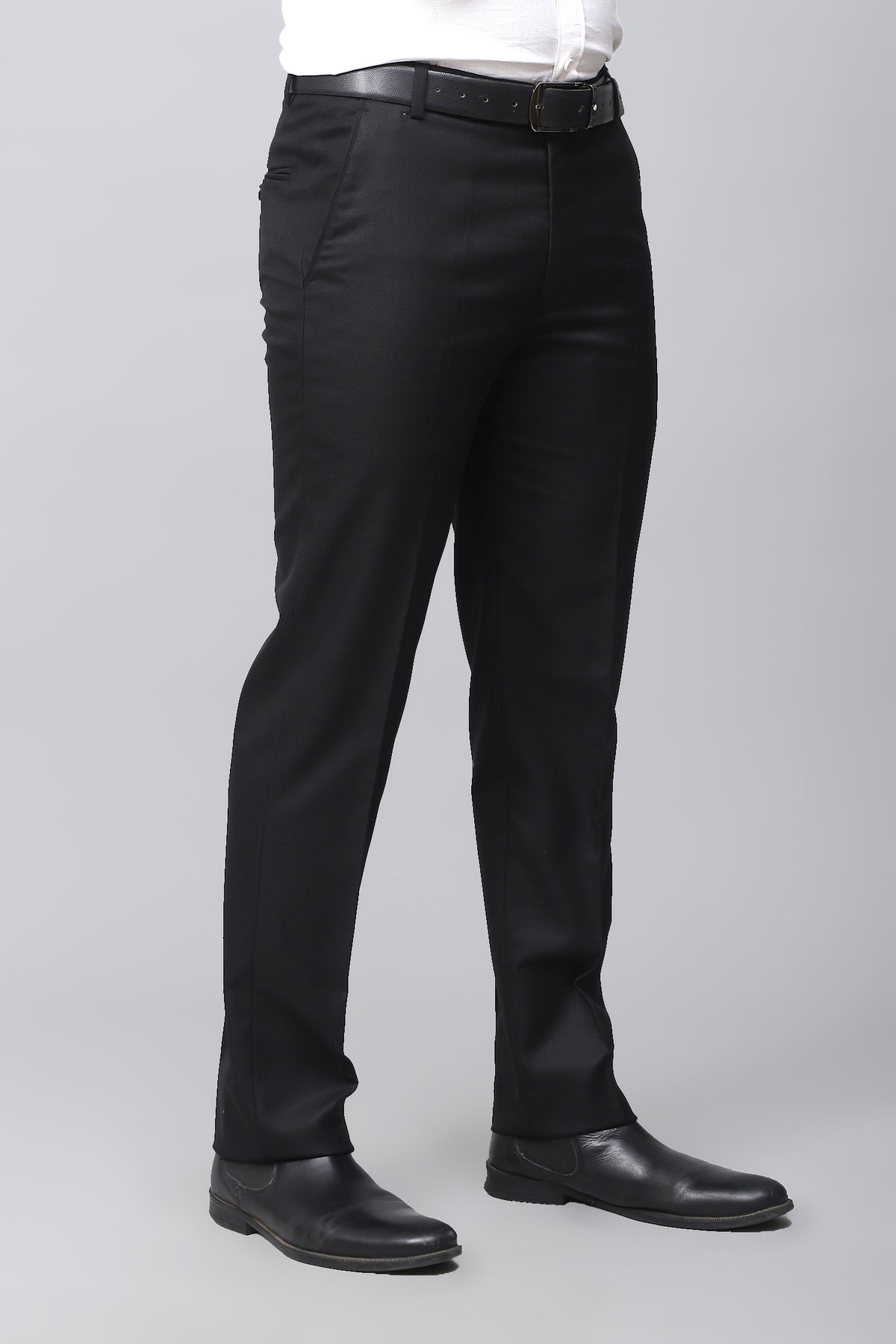 Bluebird Men's Classic Black Power Formal Trousers