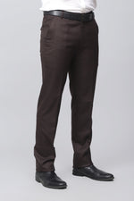 Bluebird Men's Rich Chocolate Brown Work Formal Trousers