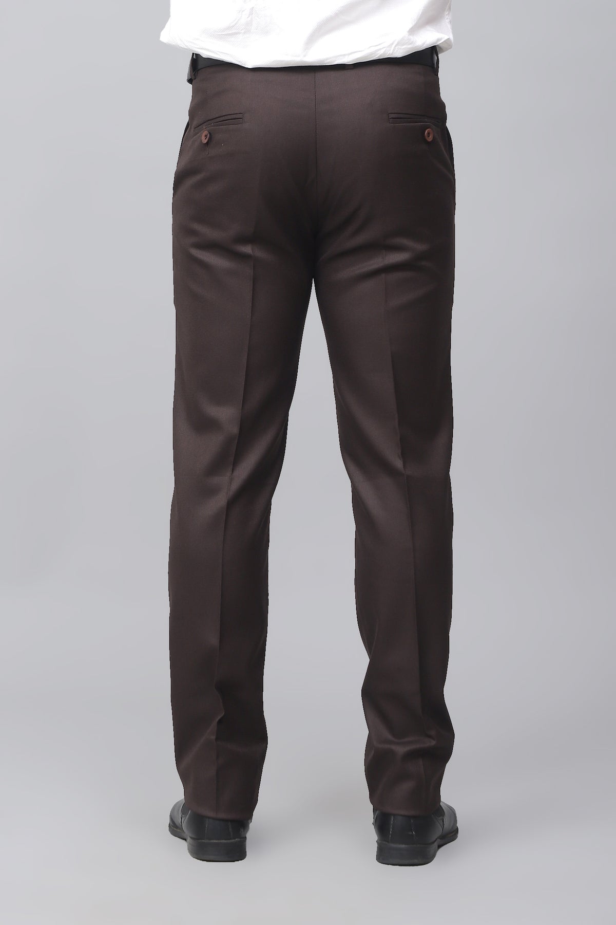 Bluebird Men's Rich Chocolate Brown Work Formal Trousers