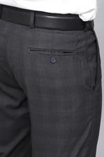 Bluebird Men's Urban Charcoal Grey Stretch Band Trousers