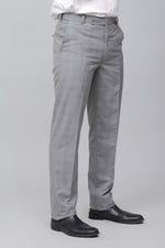 Bluebird Men's Classy Pewter Grey Stretch Band Trousers