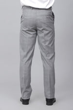 Bluebird Men's Classy Pewter Grey Stretch Band Trousers
