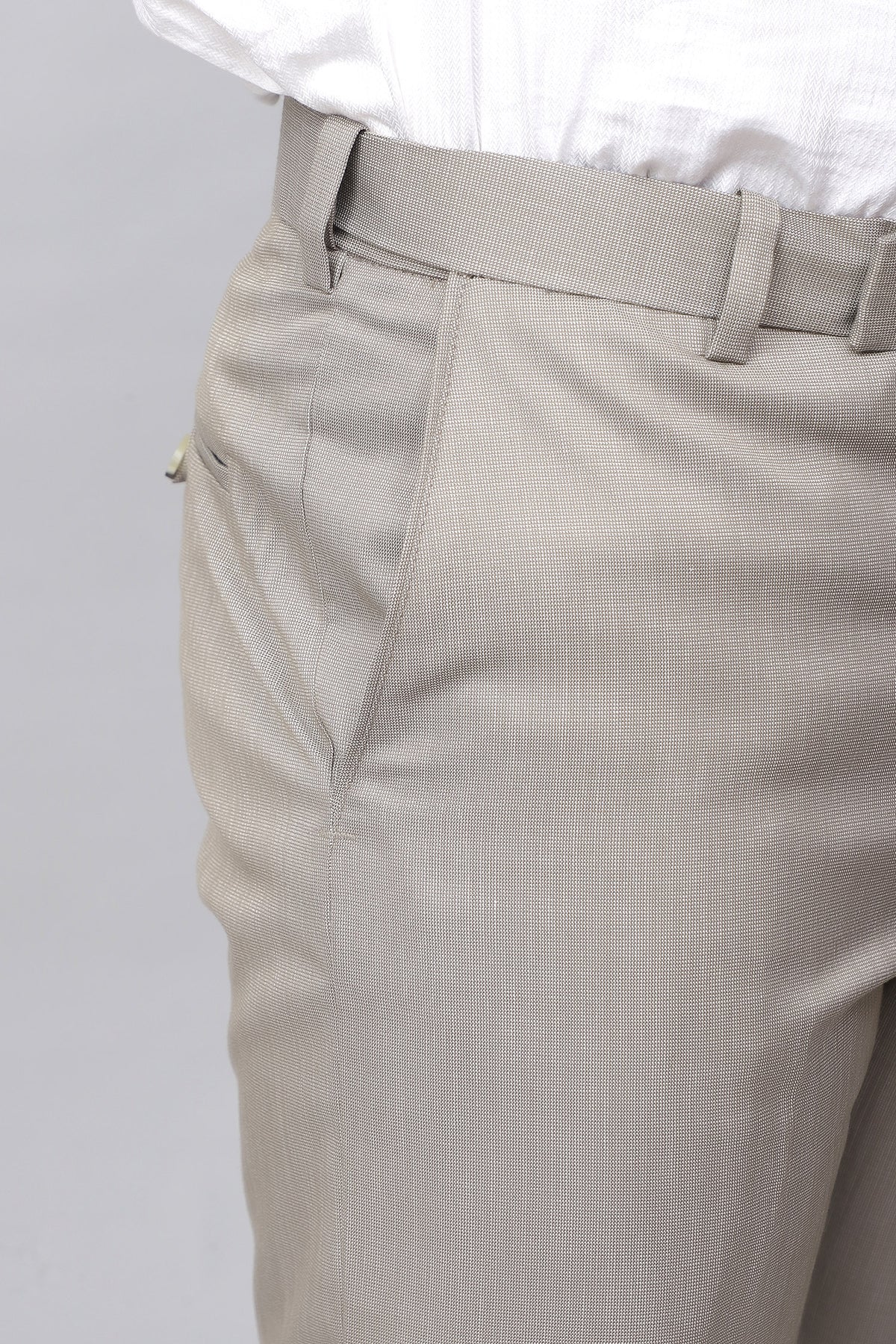 Bluebird Men's Dynamic Thunder Grey Stretch Band Trousers