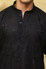 Bluesaanchi Men's Cotton Zari Embroidered Kurta Set - Black