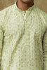 Bluesaanchi Men's Chikankari Embroidered Kurta Set - Lemon Yellow