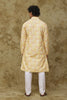 Bluesaanchi Men's Mango Khidki Butta Embroidered Kurta Set