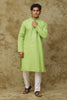 Bluesaanchi Men's Checkered Cotton Kurta Set | Summer Traditional Look
