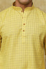 Bluesaanchi Men's Checkered Cotton Kurta Set | Summer Traditional Look
