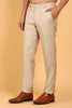 BLUEBIRD MEN'S POLYCOTTON CREAM TROUSERS