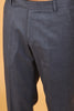 Lycra Blend steel Grey Texture Trouser For Men's