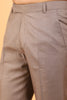 Lycra Blend Sand Texture Trouser For Men's