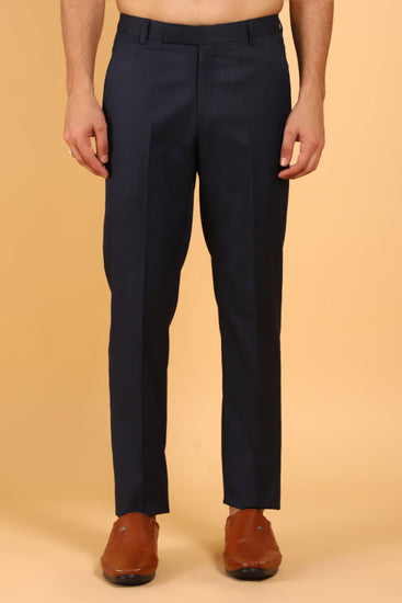 BLUEBIRD MEN'S POLYCOTTON BLACK TROUSER