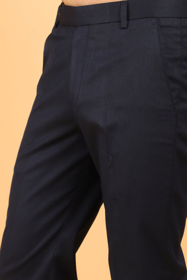 BLUEBIRD MEN'S POLYCOTTON BLACK TROUSER