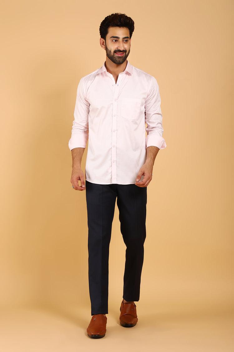 Lycra Blend Black Texture Trouser For Men's
