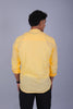 Bluebird Men's Short Kurta in Yellow - 100% Pure Cotton