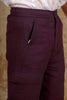 Bluebird Men's Cotton Cargo Pant Loose Fit Maroon