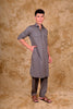 Bluesaanchi Grey Pathani Kurta with Trouser Pant