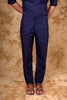 Bluesaanchi Navy Pathani Kurta with Trouser Pant