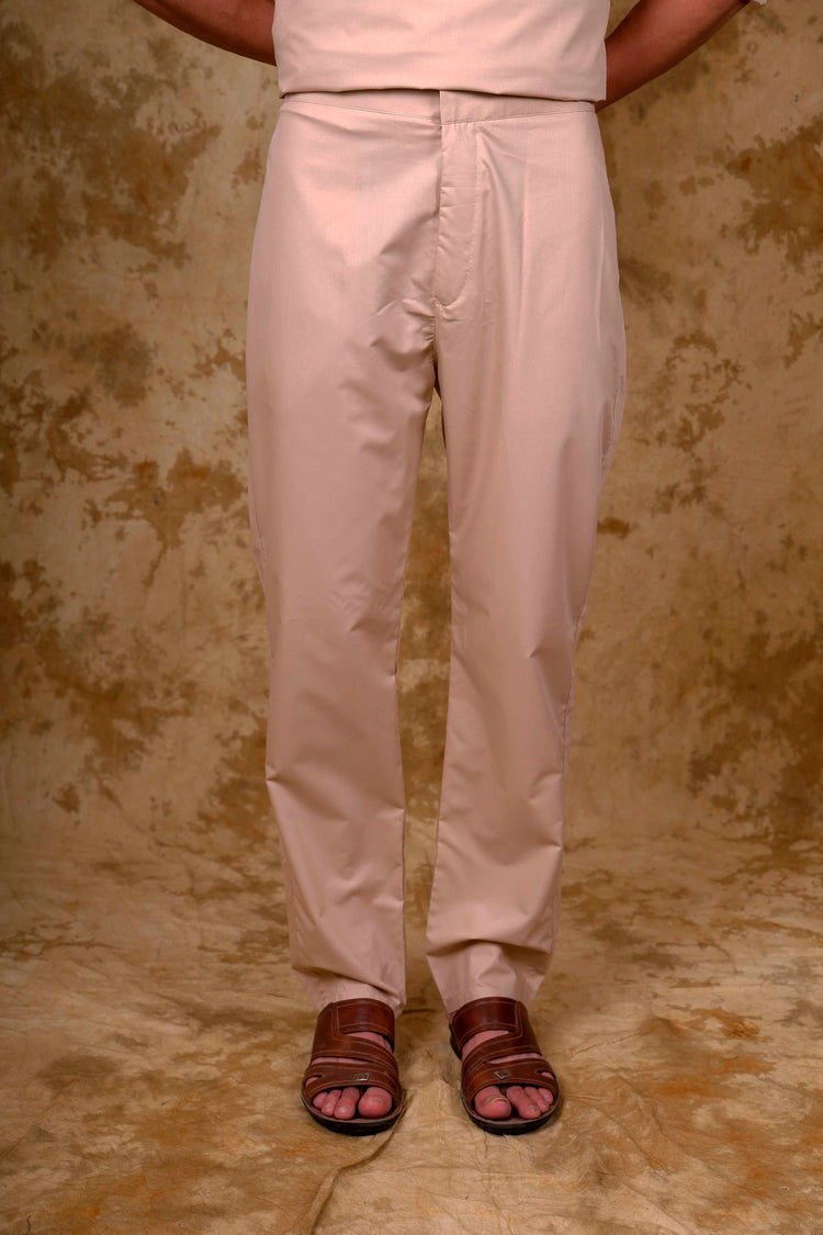 Bluesaanchi Beige Pathani Kurta with Trouser Pant