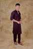 Bluesaanchi Maroon Pathani Kurta with Trouser Pant