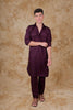 Bluesaanchi Maroon Pathani Kurta with Trouser Pant