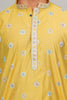 Bluesaanchi Handcrafted Cotton Kurta Pajama Set for Men – Yellow