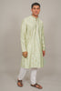 Bluesaanchi Handcrafted Cotton Kurta Pajama Set for Men – Pista Green