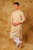 Bluesaanchi Zari Work Beige Kurta with Trouser Pajama