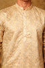 Bluesaanchi Zari Work Beige Kurta with Trouser Pajama