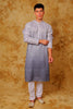 Bluesaanchi Zari Work Light Blue Kurta with Trouser Pajama