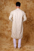 Bluesaanchi Zari Work Ivory Kurta with Trouser Pajama