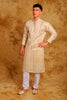 Bluesaanchi Zari Work Light Mango Kurta with Trouser Pajama