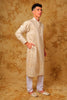 Bluesaanchi Zari Work Light Mango Kurta with Trouser Pajama