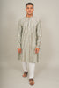 Bluesaanchi Handcrafted Cotton Kurta Pajama Set for Men – Grey