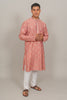 Bluesaanchi Handcrafted Cotton Kurta Pajama Set for Men – Pink