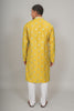Bluesaanchi Handcrafted Cotton Kurta Pajama Set for Men – Yellow