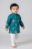 Veshbhoshaa Kid's Teal Kurta Pajama Set