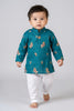 Veshbhoshaa Kid's Teal Kurta Pajama Set