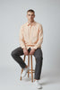 Bluebird Men's Peach Linen Tencil Shirt