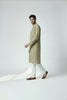 Veshbhoshaa Men's Yellow Stripes Sequence Kurta Pajama Set