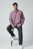 Bluebird Men's Rose Brown Linen Tencil Shirt
