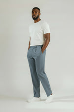 Bluebird Men's Korean Pleated Pant Grey Colour