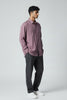 Bluebird Men's Rose Brown Linen Tencil Shirt