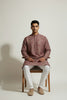 Veshbhoshaa Men's Red Geometric Sequence Kurta Pajama Set