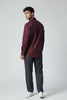 Bluebird Men's Wine Linen Tencil Shirt