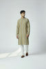 Veshbhoshaa Men's Yellow Stripes Sequence Kurta Pajama Set