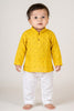 Veshbhoshaa Kid's Yellow Kurta Pajama Set