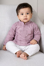 Veshbhoshaa Kid's Lavender Kurta Pajama Set